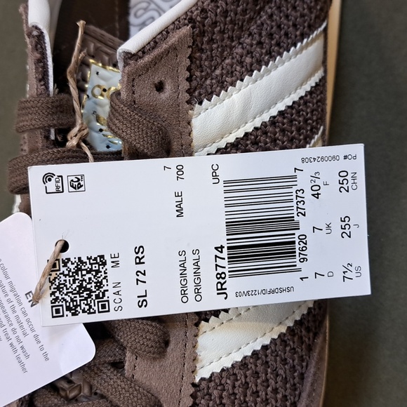 Adidas SL 72 RS Sneakers - Color: Brown / White - Size: Men 7.5 - Picture 10 of 10